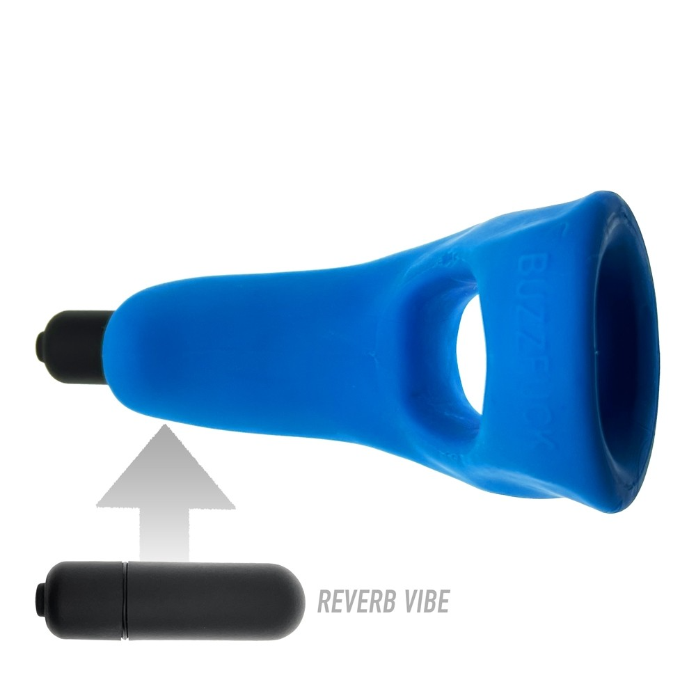 BUZZFUCK sling with taint vibe - TEAL ICE