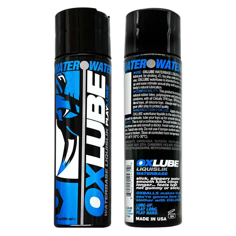 Oxballs Oxlube Waterbase Liquisilk Playlube 4.4 oz