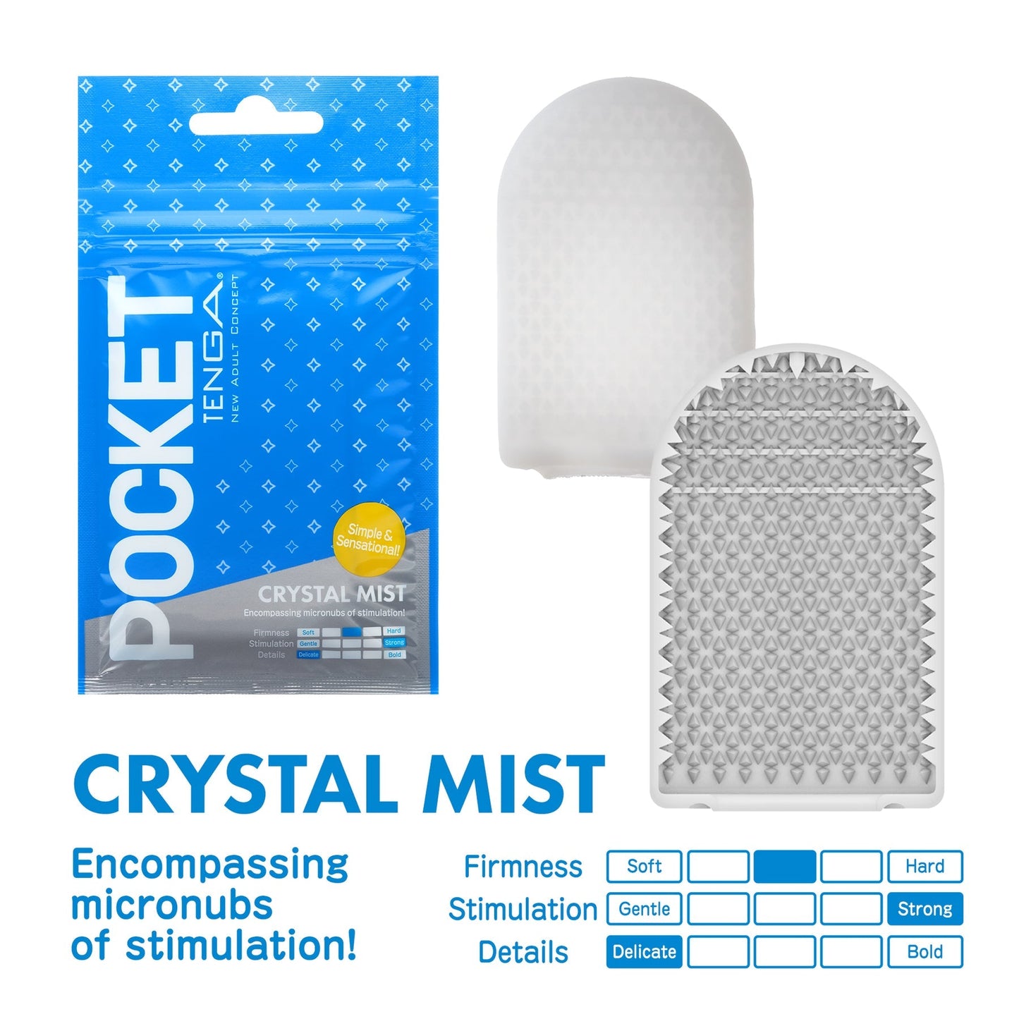 Tenga Pocket Masturbation Sleeve Crystal Mist