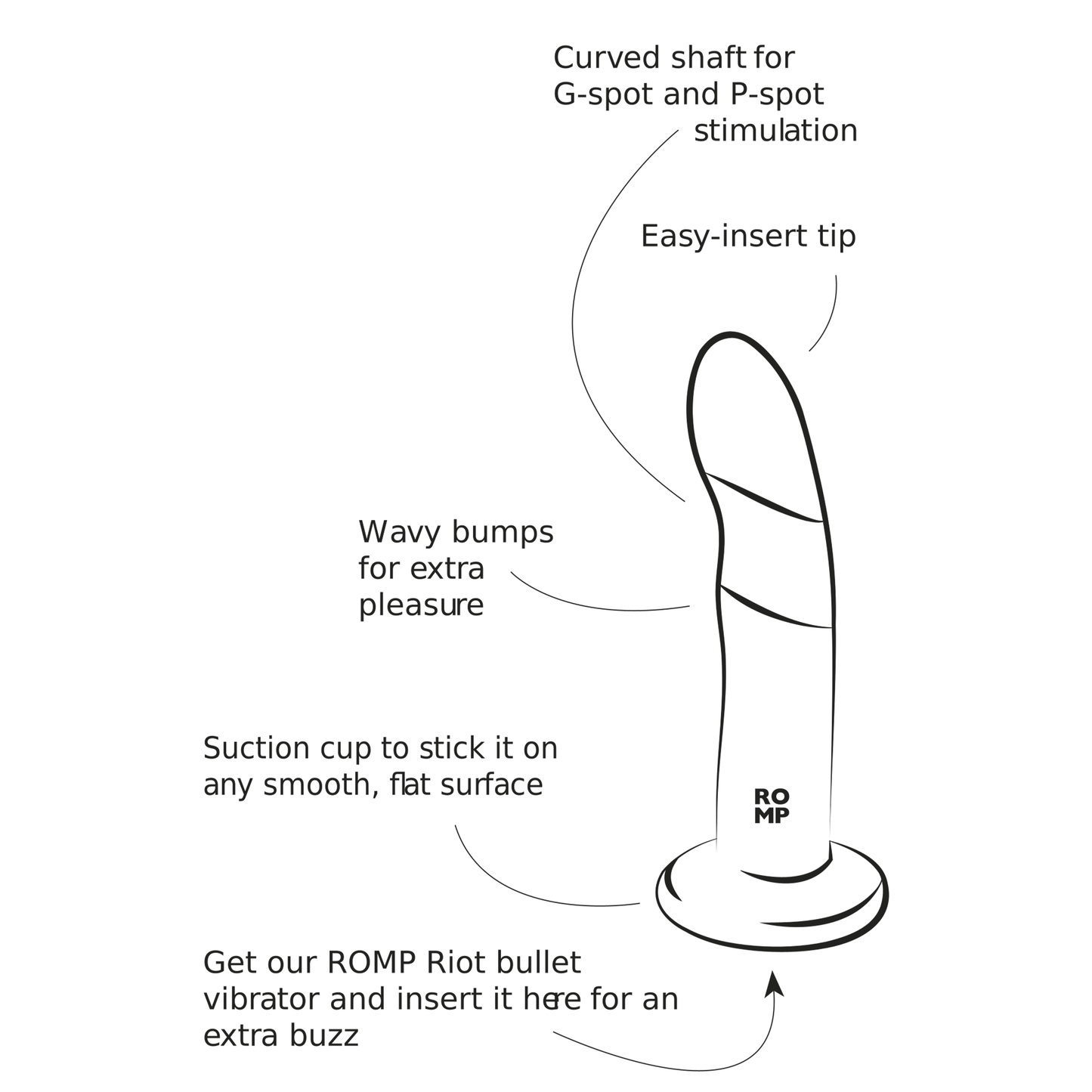 Romp Piccolo Dildo