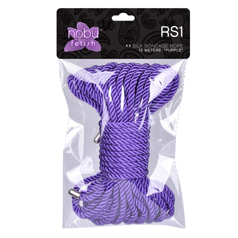 Nobu Silk Bondage Rope Silver - PURPLE