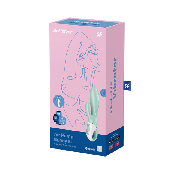 Satisfyer Air Pump Bunny 5+ Inflatable Rabbit Vibe Mint
