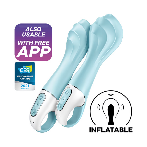 Satisfyer Air Pump Vibrator 5+ Blue