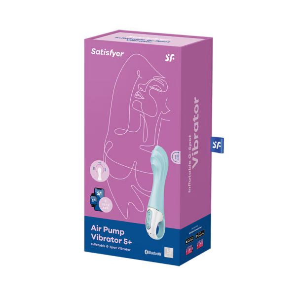 Satisfyer Air Pump Vibrator 5+ Blue