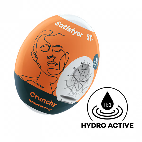Satisfyer Masturbator Egg (Crunchy) Orange - Single