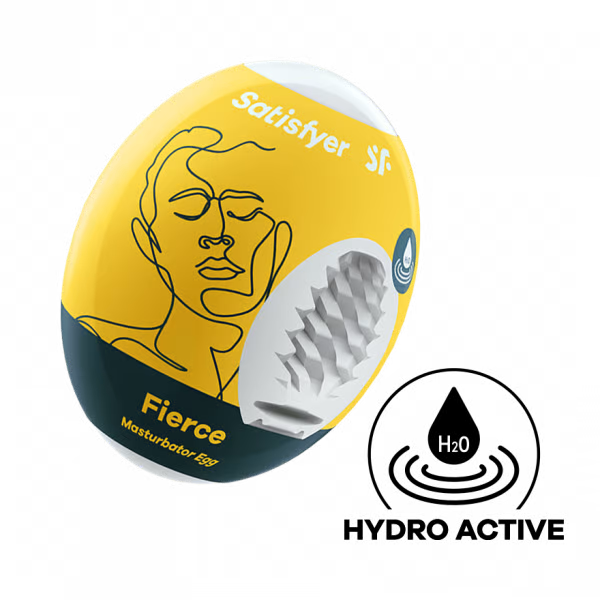 Satisfyer Masturbator Egg (Fierce) Yellow - Single