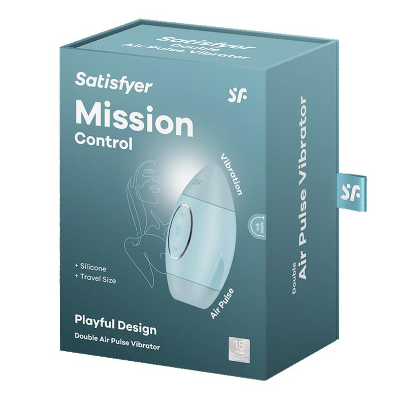Satisfyer Mission Control Air Pulse Vibrator- Blue
