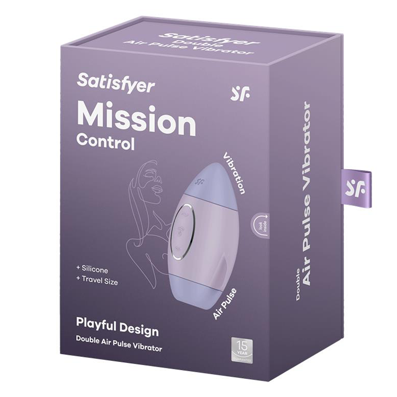 Satisfyer Mission Control Air Pulse Vibrator- Violet
