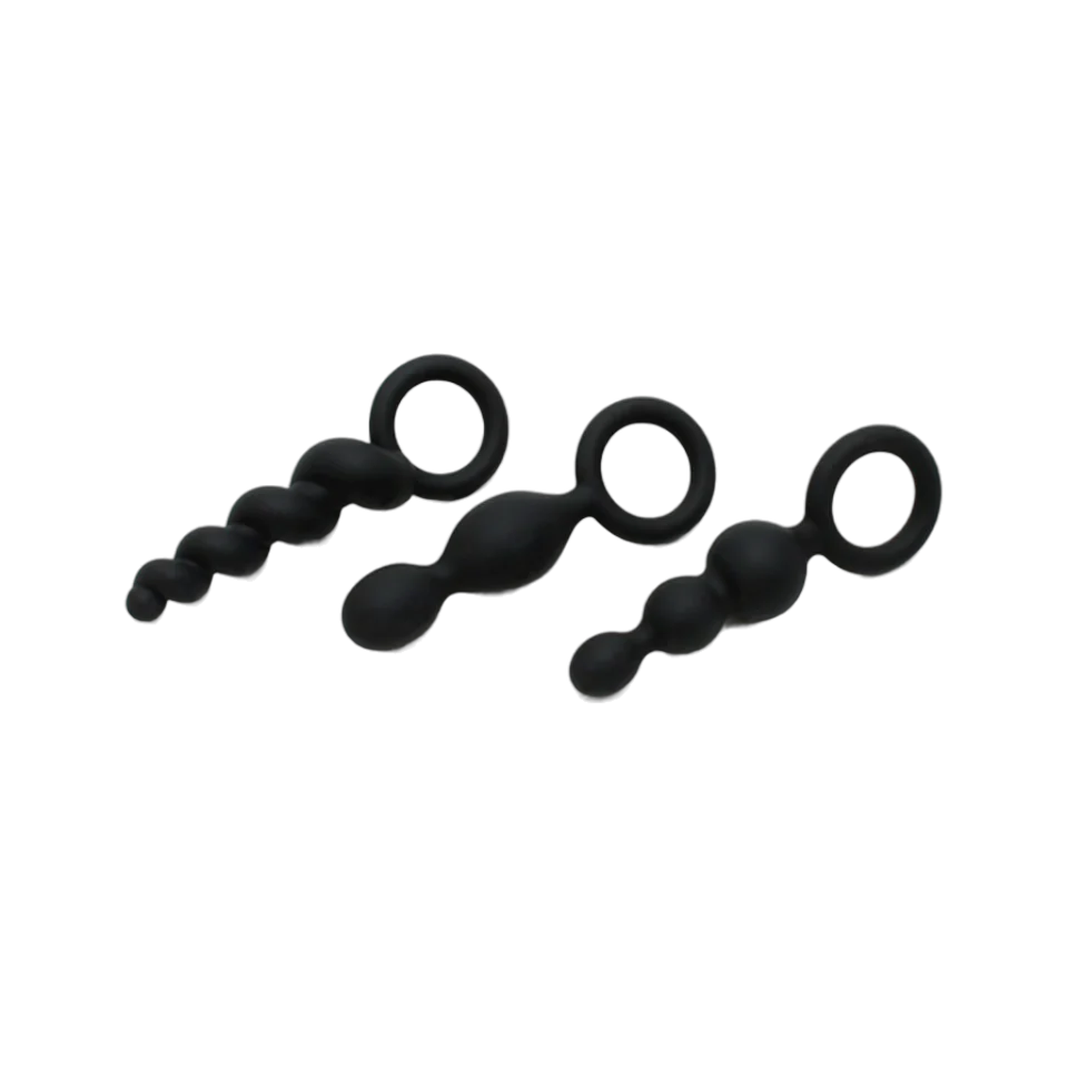 Satisfyer Booty Call Black Plug Set