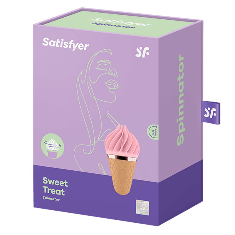 Satisfyer Sweet Treat Spinnator Pink - Pink/Brown