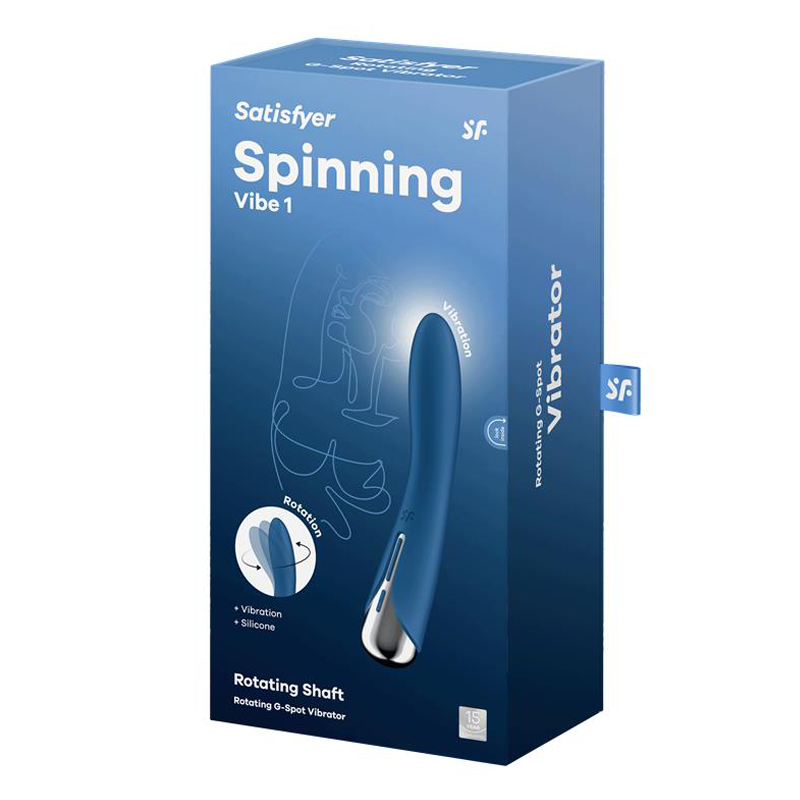 Satisfyer Spinning Vibe 1 Rotating G-spot Vibrator - Blue