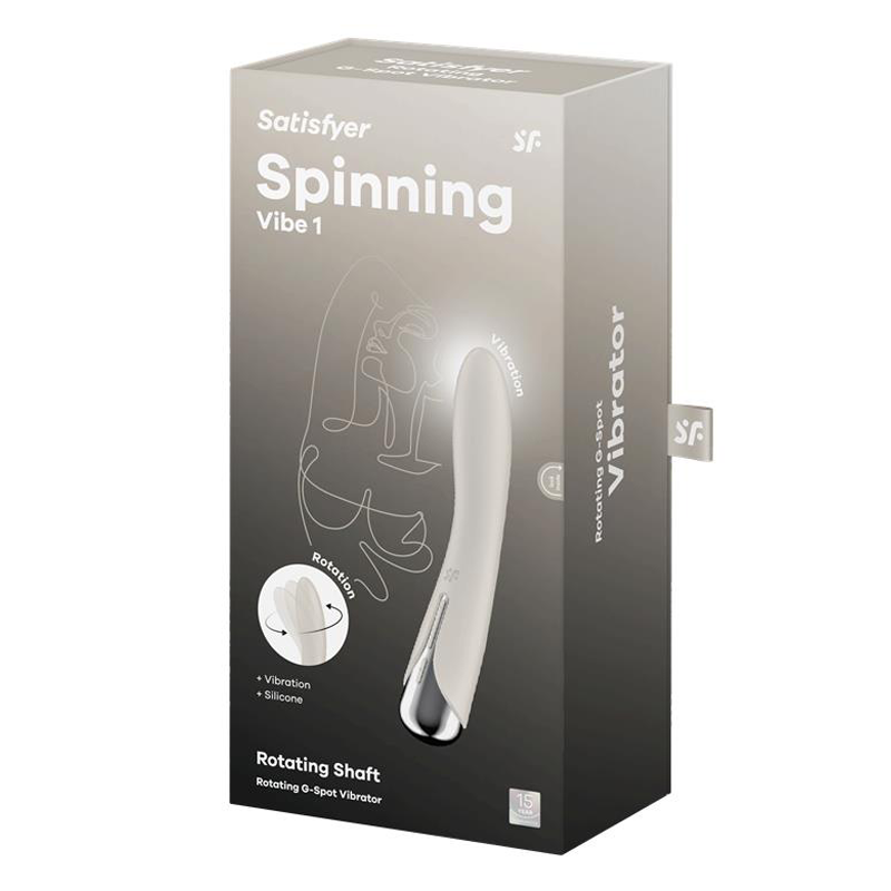 Satisfyer Spinning Vibe 1 Rotating G-spot Vibrator - Beige