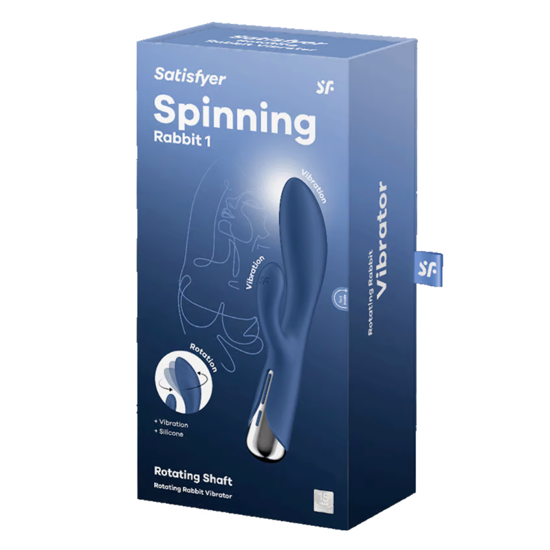 Satisfyer Spinning Rabbit 1 Rotating Vibrator - Blue