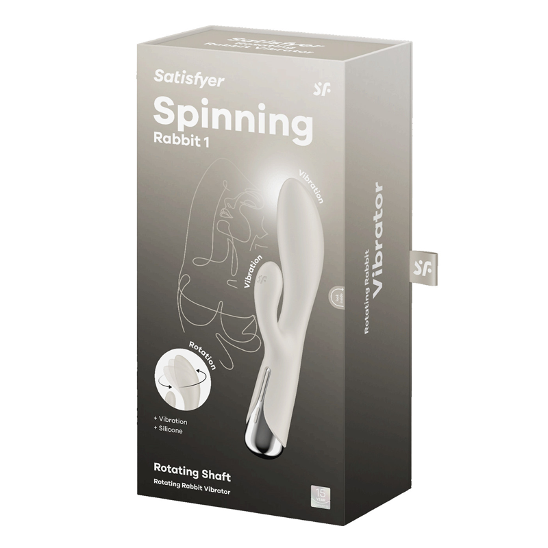 Satisfyer Spinning Rabbit 1 Rotating Vibrator - Beige