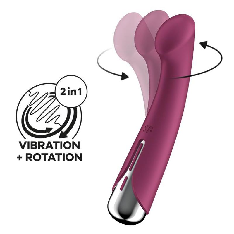 Satisfyer Spinning G-Spot 1 Rotating Vibrator - Red