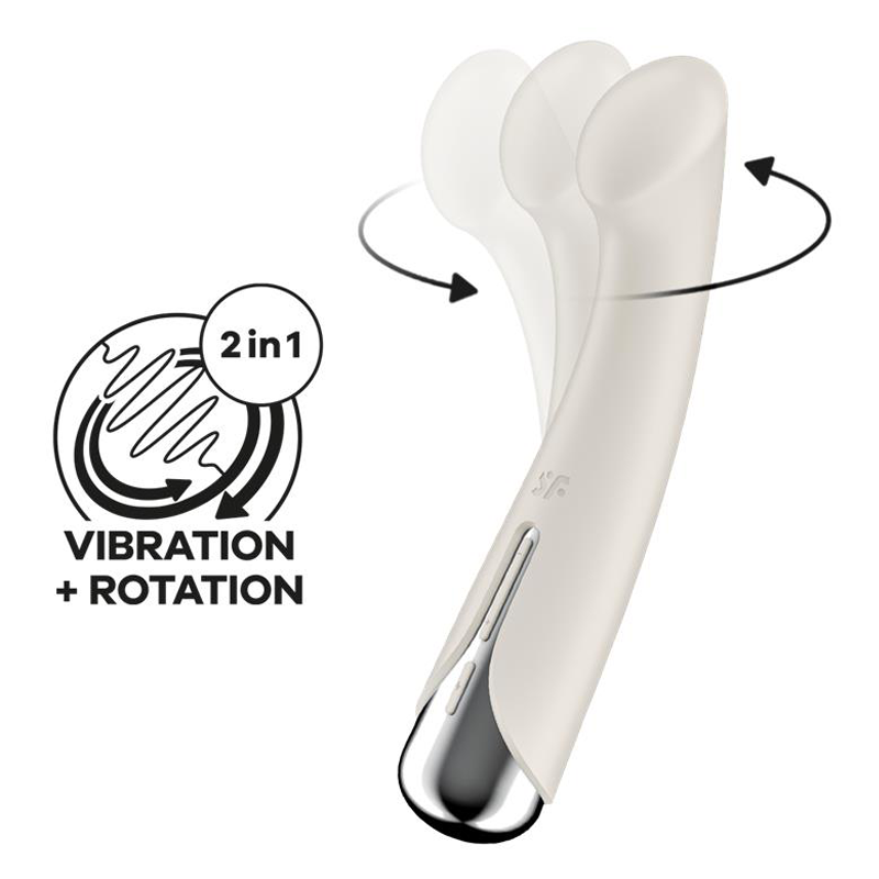 Satisfyer Spinning G-Spot 1 Rotating Vibrator - Beige