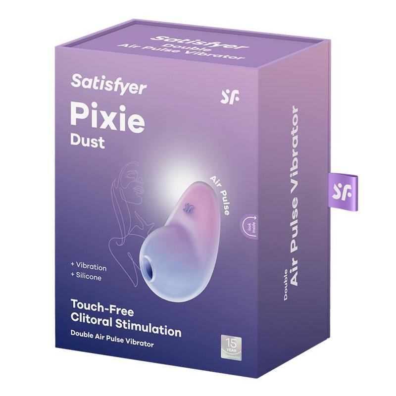Satisfyer Pixie Dust Air Pulse Vibrator - Violet/Pink