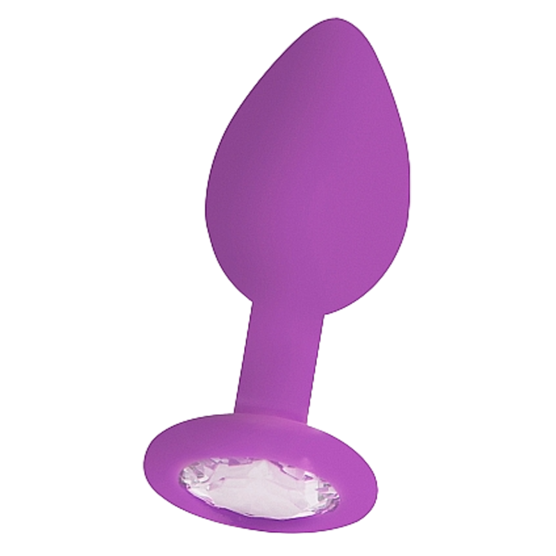 Shots Ouch! Regular Diamond Butt Plug Purple