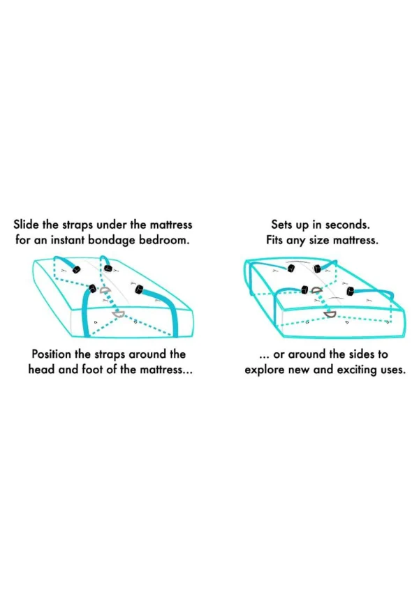 Sportsheets Sex & Mischief Bed Bondage Restraint Kit