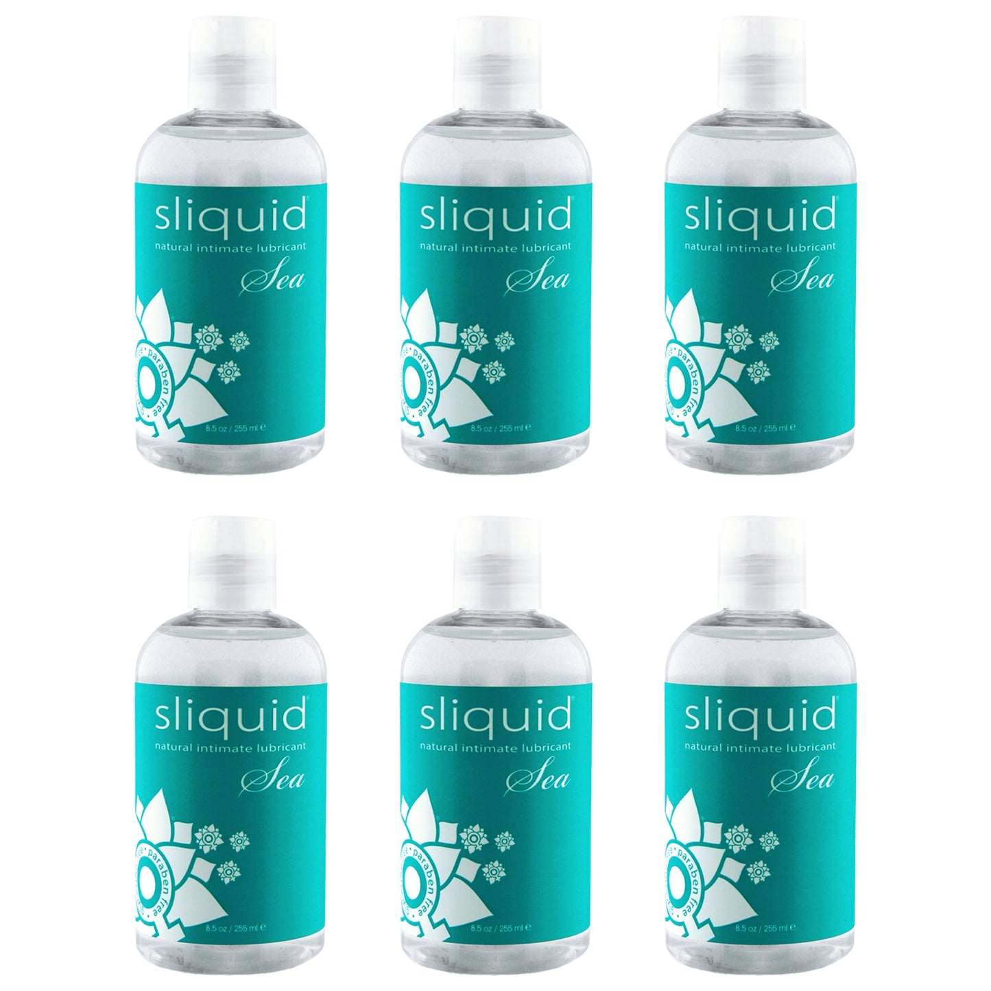 Sliquid Sea Natural Lubricant  4.2oz Promo Case (4.2oz X 6)