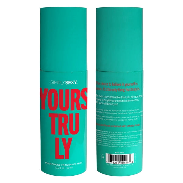 Simply Sexy Pheromone Body Mist Yours Truly - 3.35 floz | 99mL