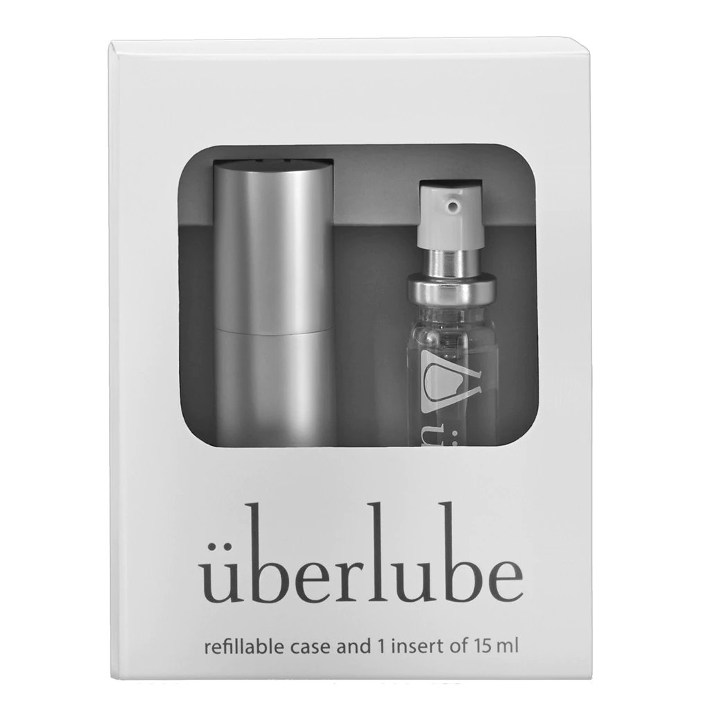 Uberlube Luxury Silicone Lubricant Good-To-Go Traveler - Silver