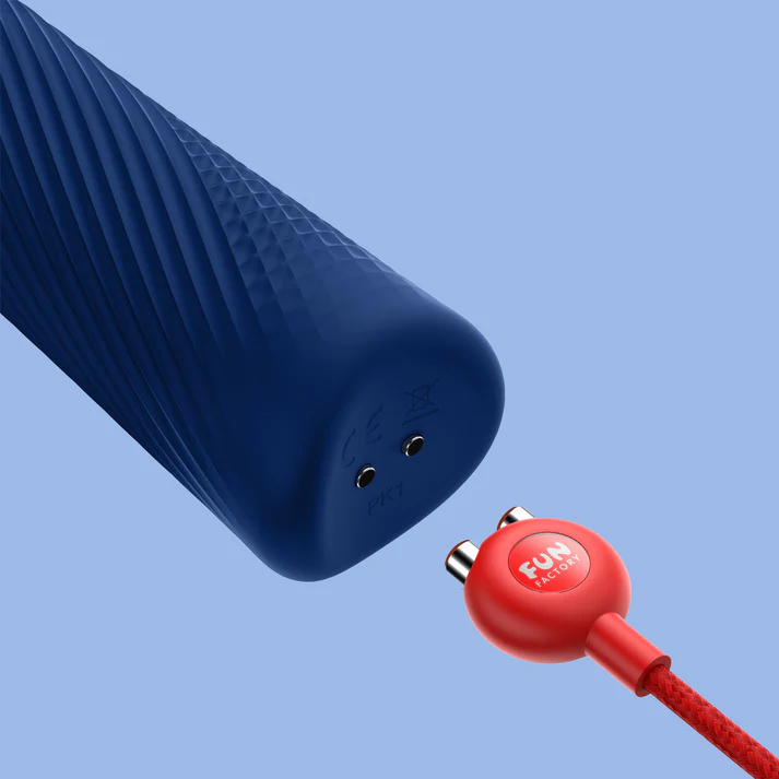 Fun Factory Vim Weighted Rumble Wand Massager Blue
