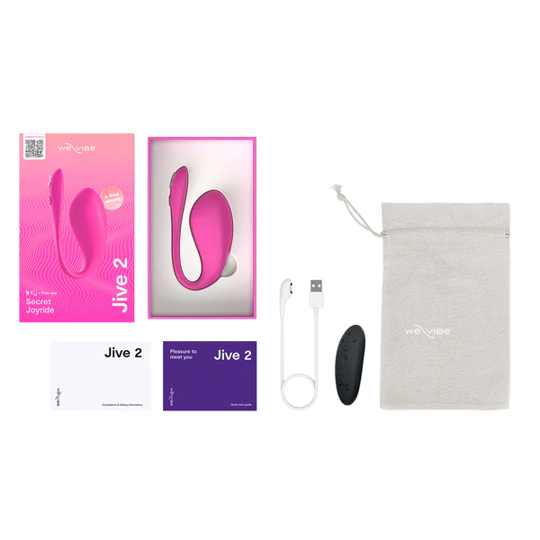 We-Vibe Jive 2 Wearable Bluetooth Vibrator Electric Pink