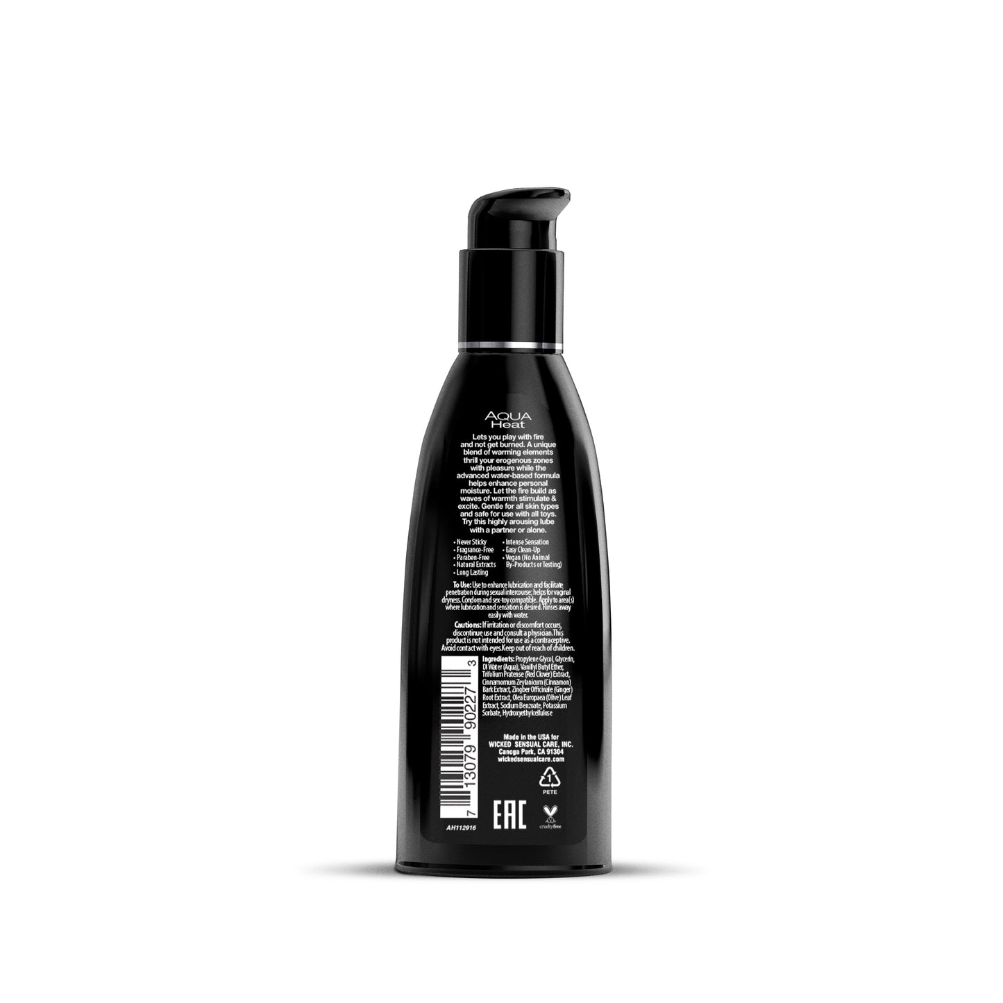 Wicked Aqua Heat Warming Lubricant 2oz