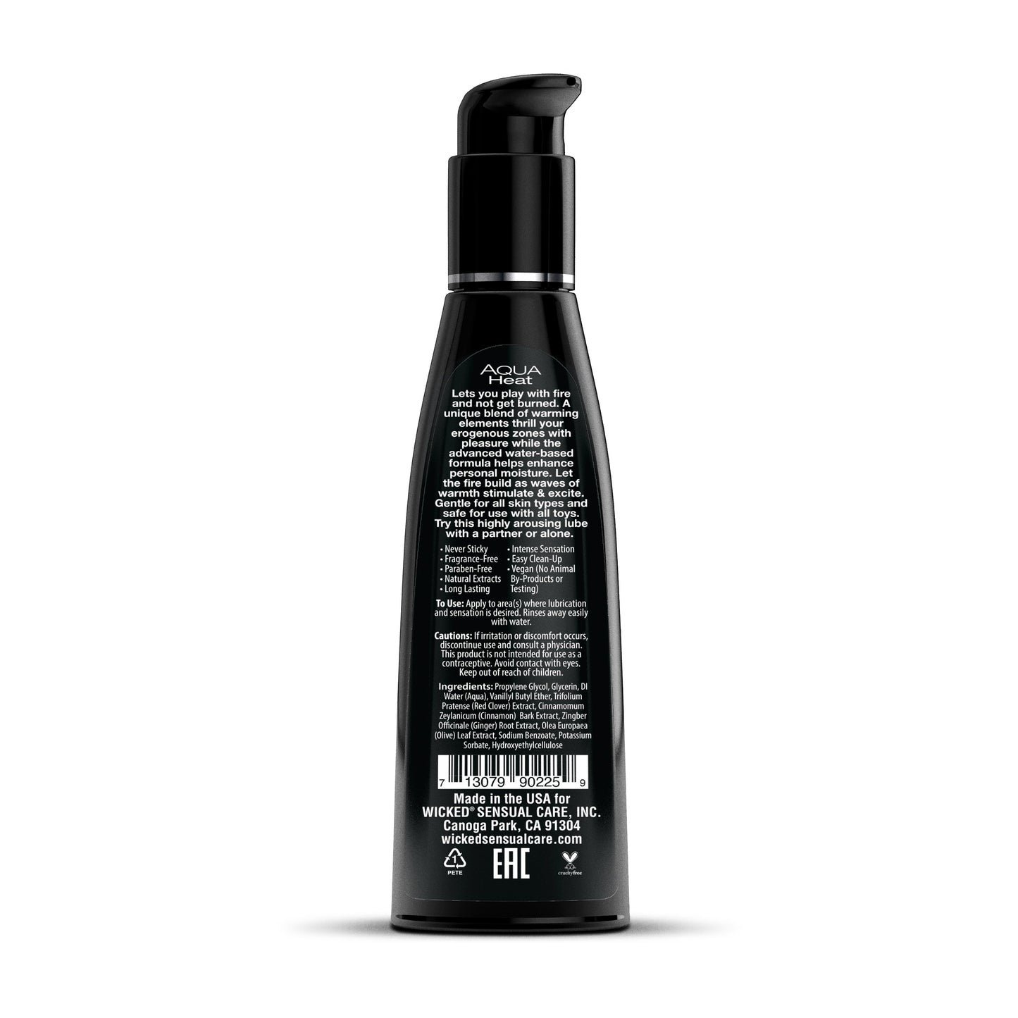 Wicked Aqua Heat Warming Lubricant 4oz