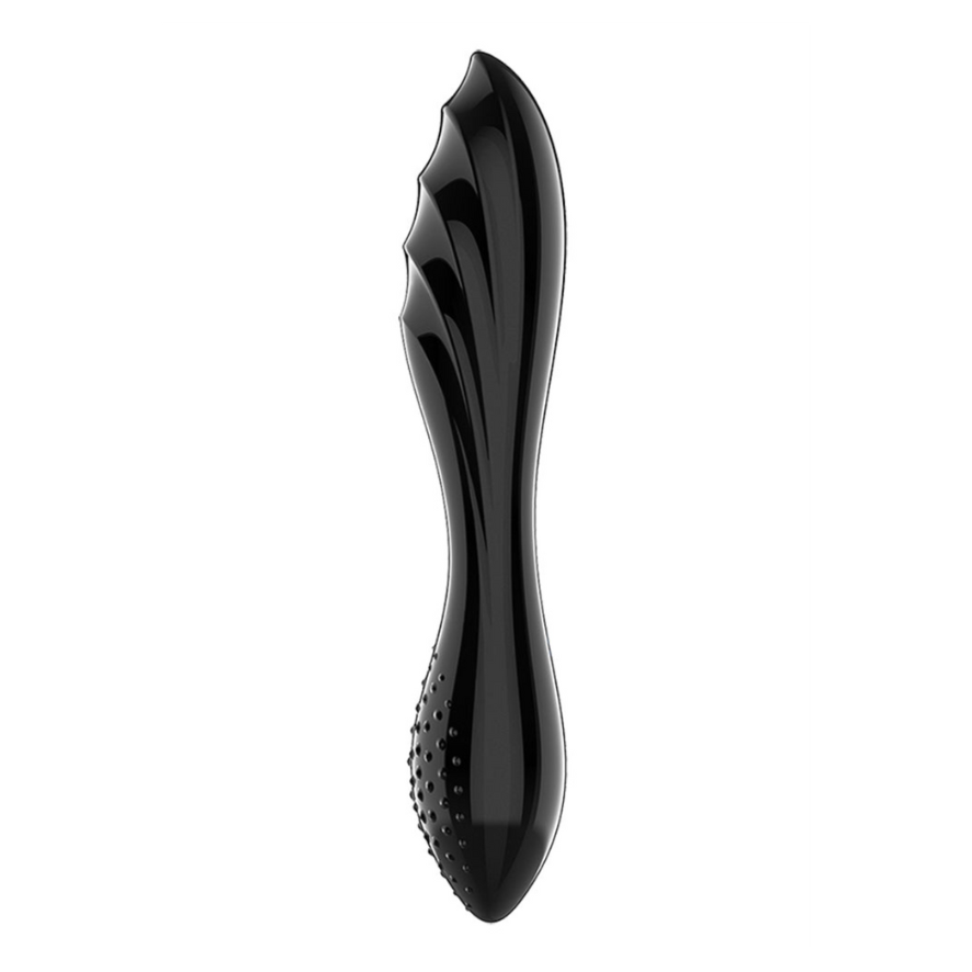 Satisfyer Dazzling Crystal 1 Glass Dildo - Black