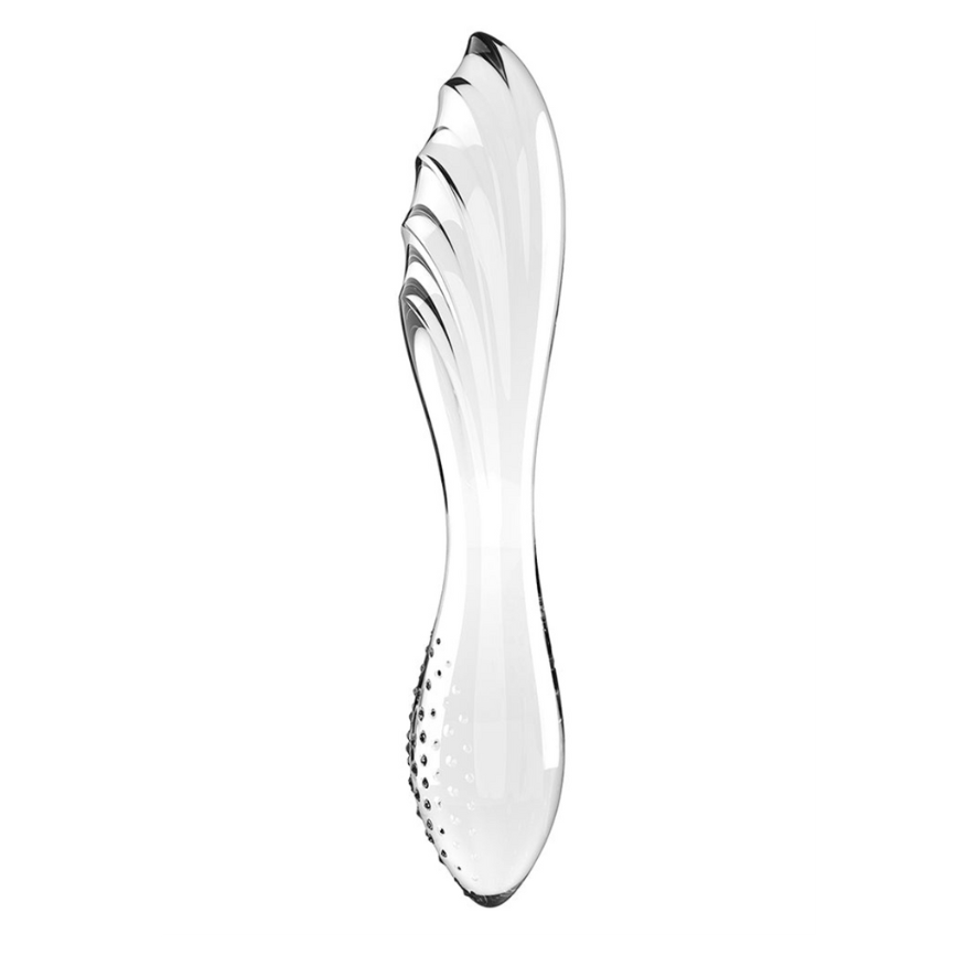 Satisfyer Dazzling Crystal 1 Glass Dildo - Transparent