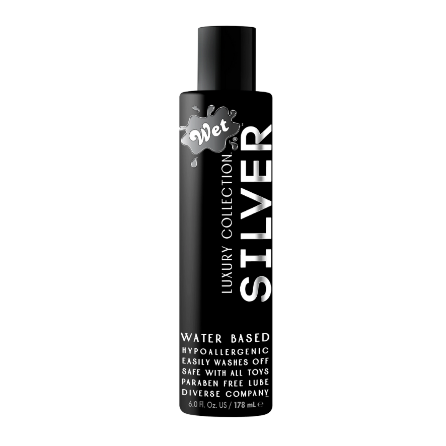 Wet Silver Water Based Lubricant 6 Fl. Oz/178mL