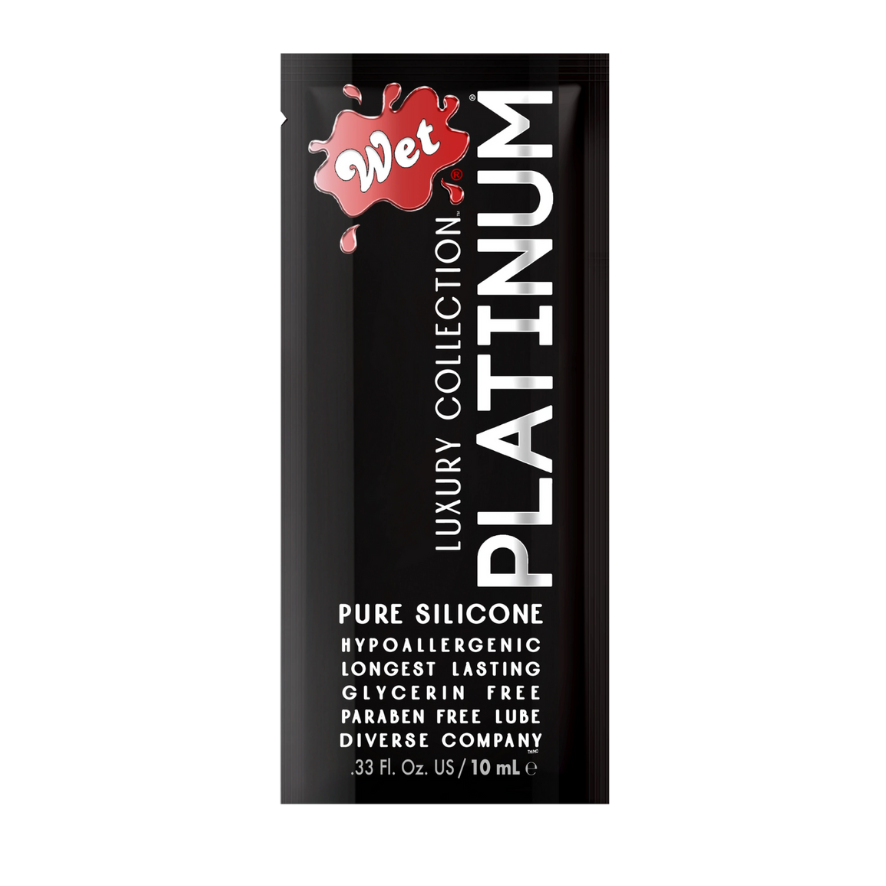 Wet Platinum® Silicone Lubricant Pouch .33 Fl. oz./10mL