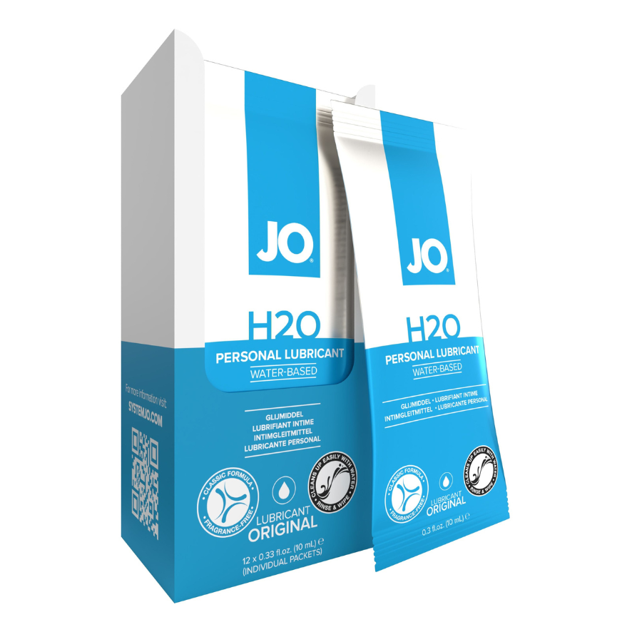 JO H2O Foil Display Box - Original - Lubricant 0.34 floz / 10 mL