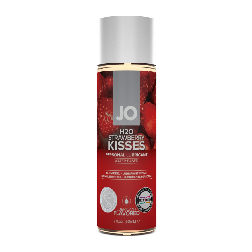 System JO H2O Strawberry Kisses Flavored Lubricant 2oz