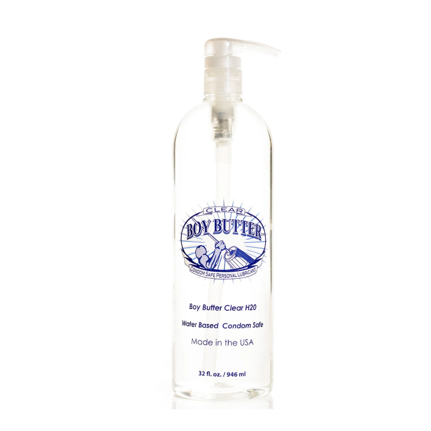 Boy Butter - Clear Water-Based Formula 32 oz - Super Size Pump