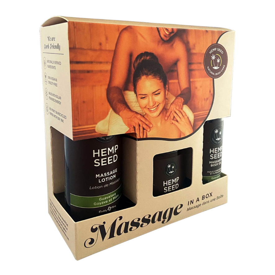 Earthly Body Hemp Seed Massage Gift Box - Guavalava