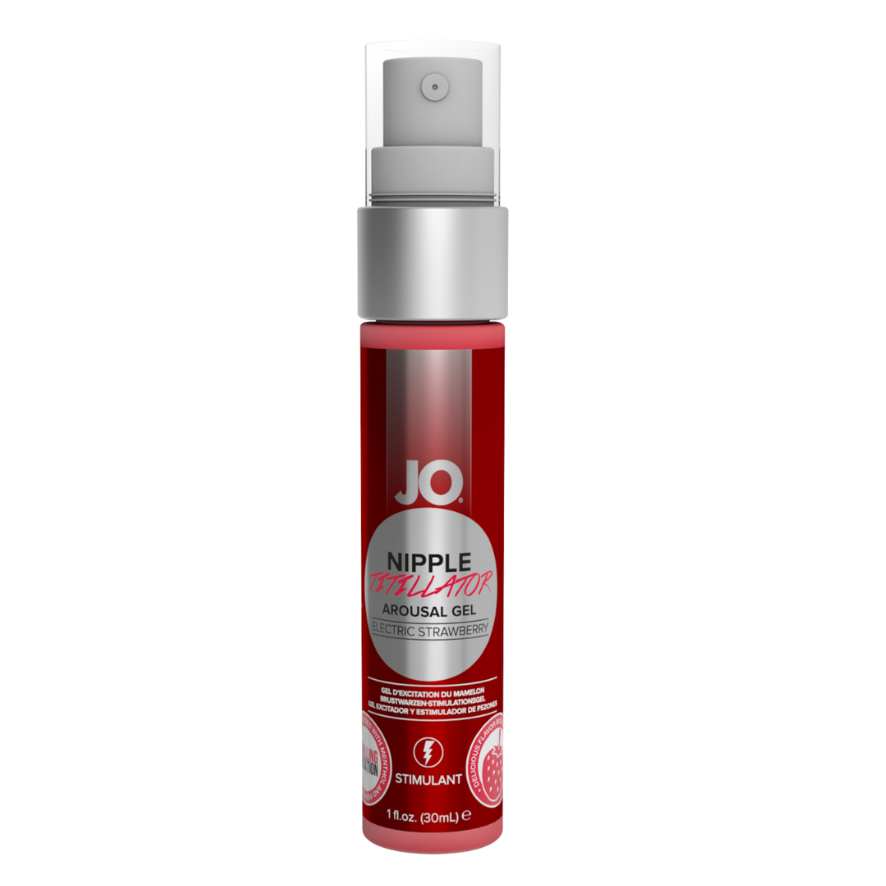 System JO Nipple Titillator Electric Strawberry Arousal Gel