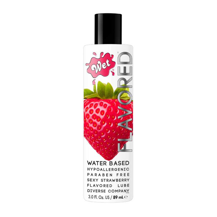 Wet Flavored Sultry Strawberry Edible Lube 3oz