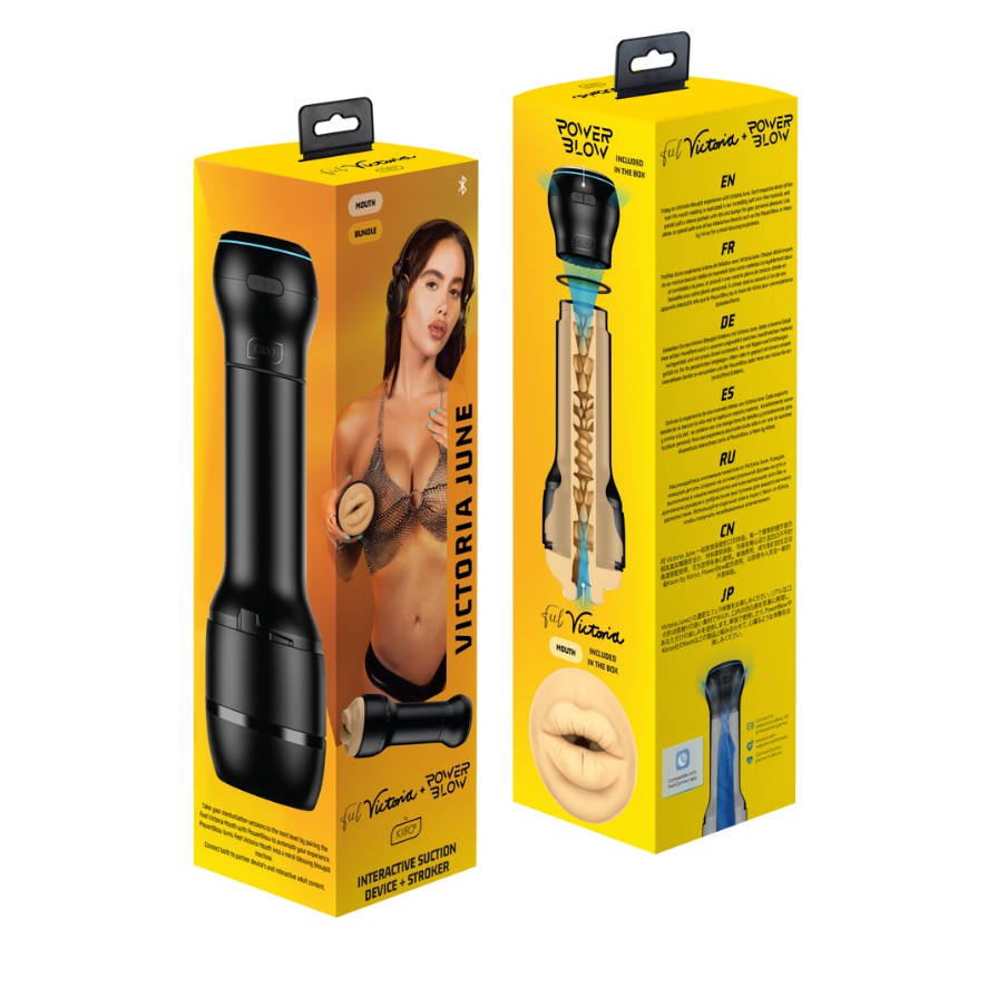 Kiiroo PowerBlow + Feel Victoria June Mouth Combo Set