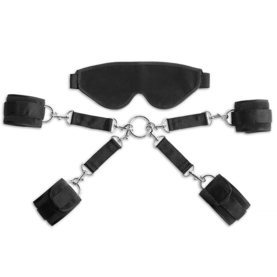 Liberator Deluxe Bond Cuff and Blindfold Kit- Black