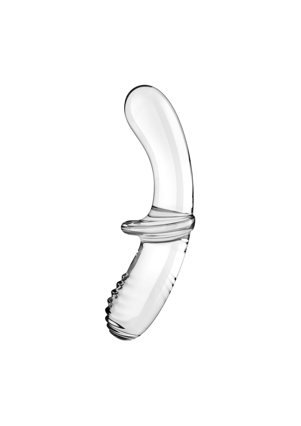 Satisfyer Double Crystal Glass Dildo - Transparent