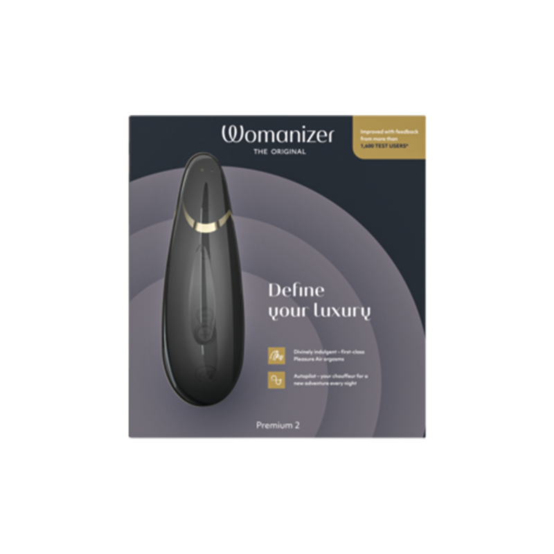 Womanizer Premium 2 Clitoral Stimulator - Black