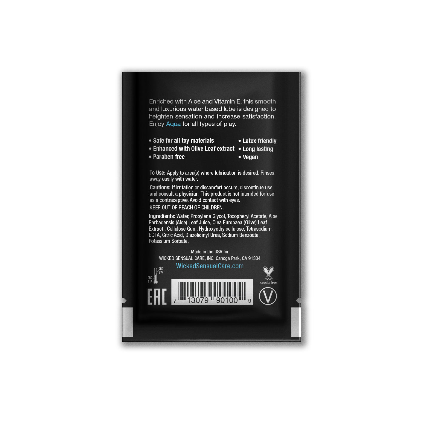 Wicked Aqua Lube Sachet
