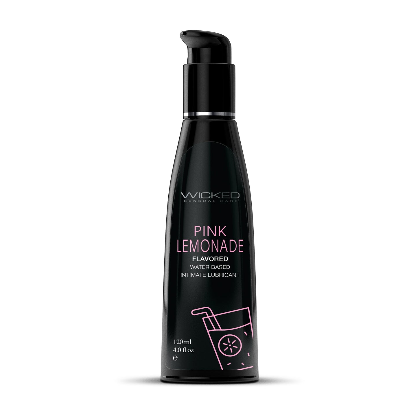 Wicked Aqua Pink Lemonade Flavored Lubricant 4 oz.