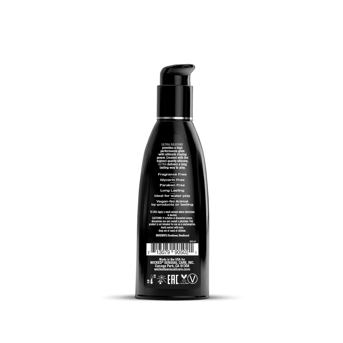 Wicked Ultra Silicone Lube 2oz
