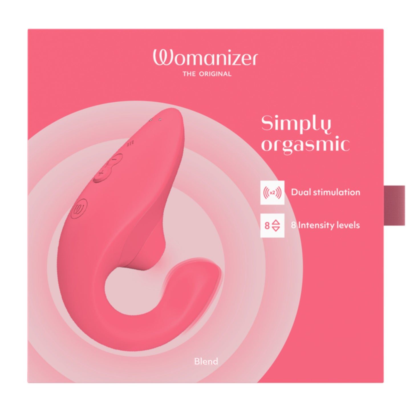 Womanizer Blend Dual Stimulator - Vibrant Rose