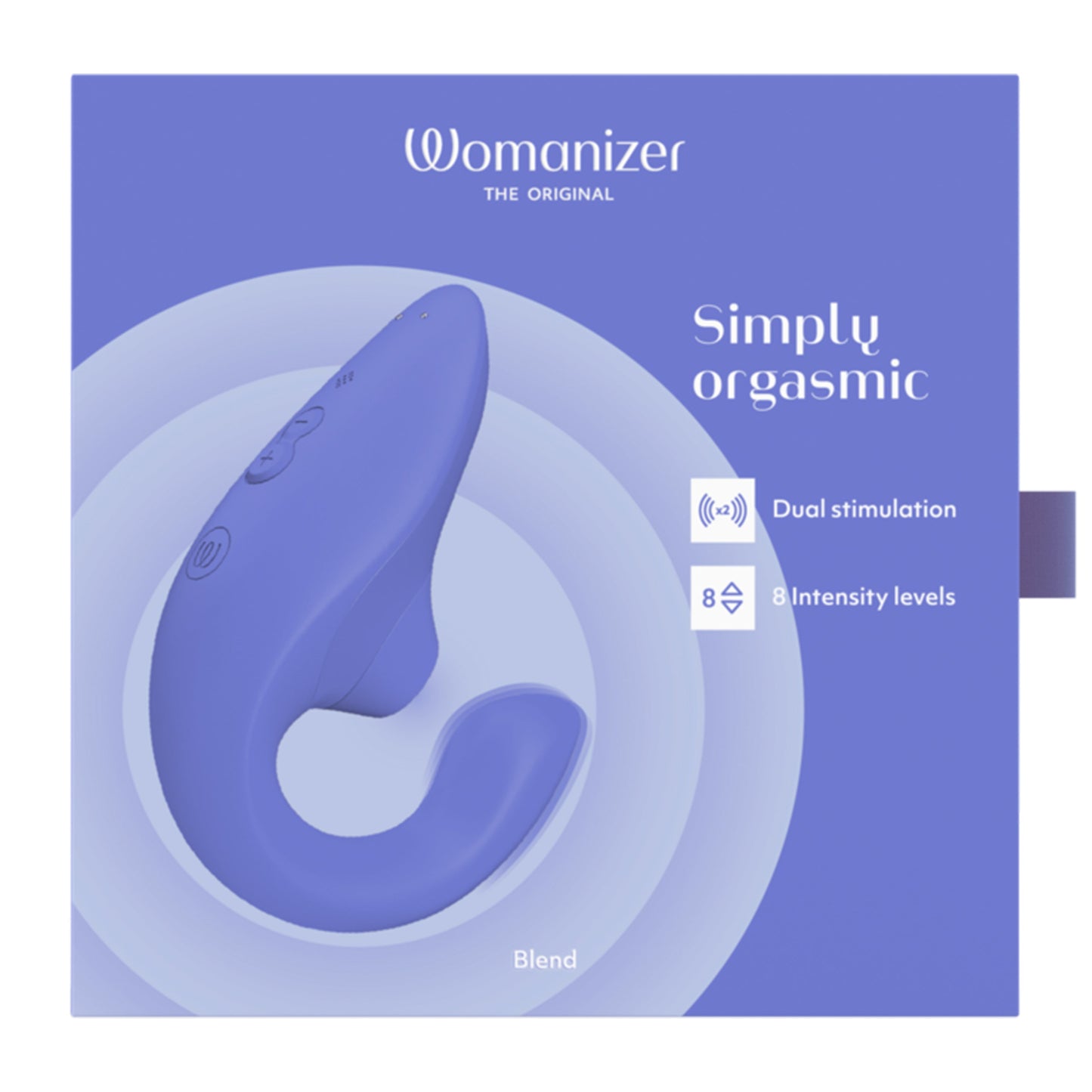 Womanizer Blend Dual Stimulator - Vibrant Blue