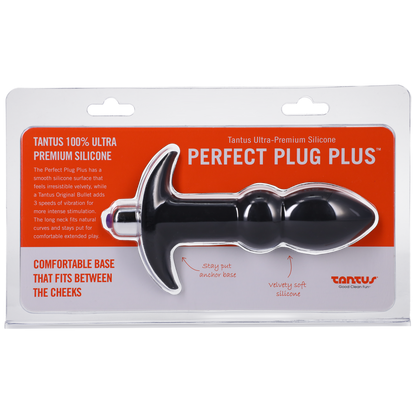 Tantus Perfect Plug Plus Vibe Black